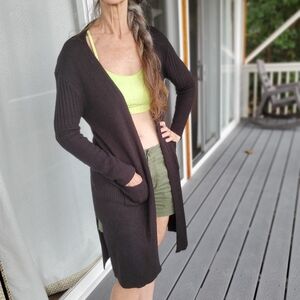 Long Black Cardigan By NO BOUNDARIES